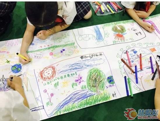  【上海市平和双语学校的孩子们积极参与生态文明创意作品征集活动】